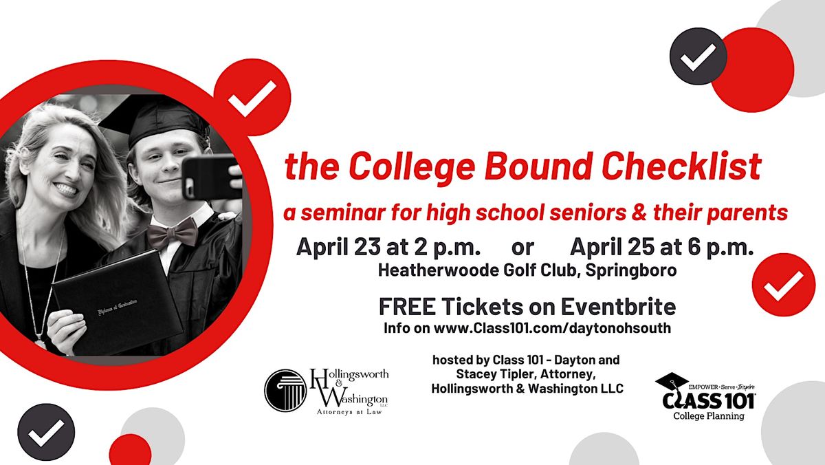 College Bound Checklist, Class of 2023