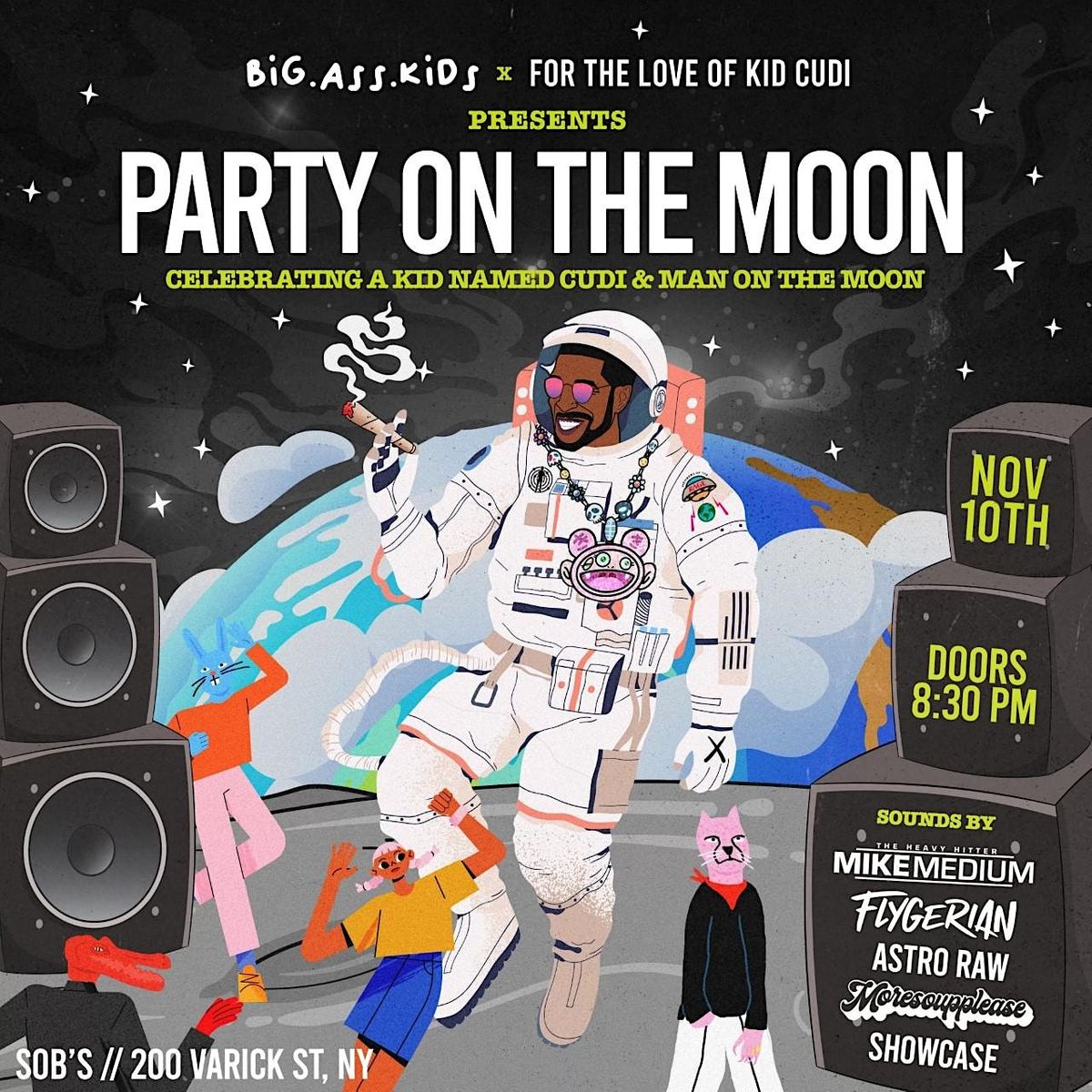 Party on The Moon Celebrating A Kid Named Cudi + Man on the Moon