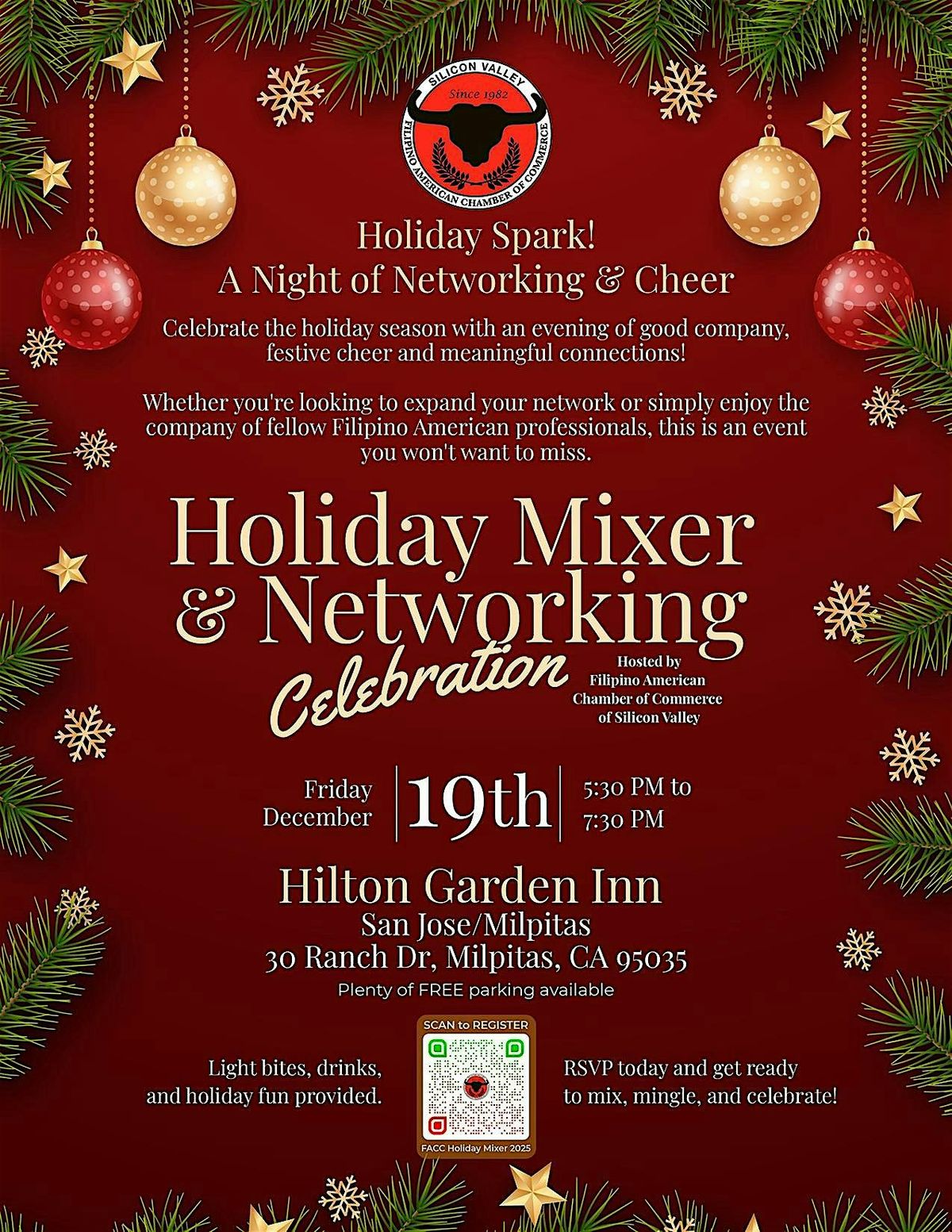 A Night of Networking & Cheer - FACCSV Holiday Mixer