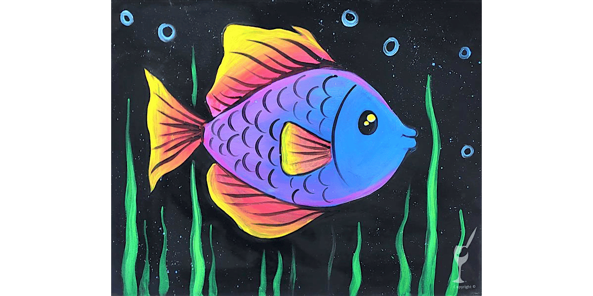 Happy Fish - Paint and Sip in Houston | Classpop!\u2122