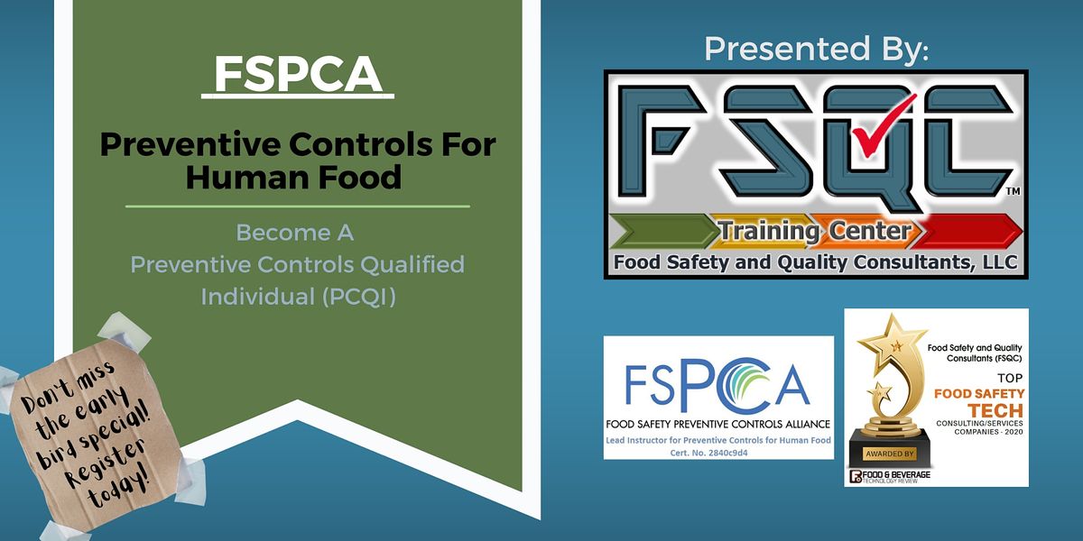 FSPCA Preventive Controls for Human Food Course Maritime Conference