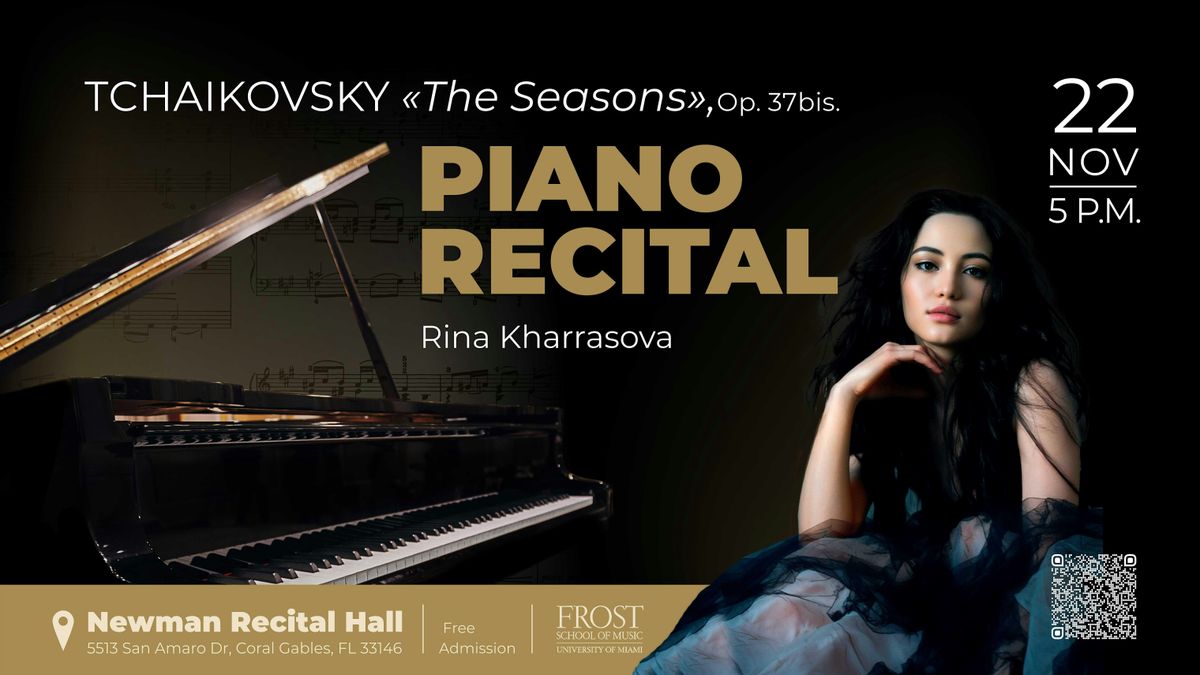 A free all-Tchaikovsky piano recital featuring The Seasons and Dumka at UM\u2019