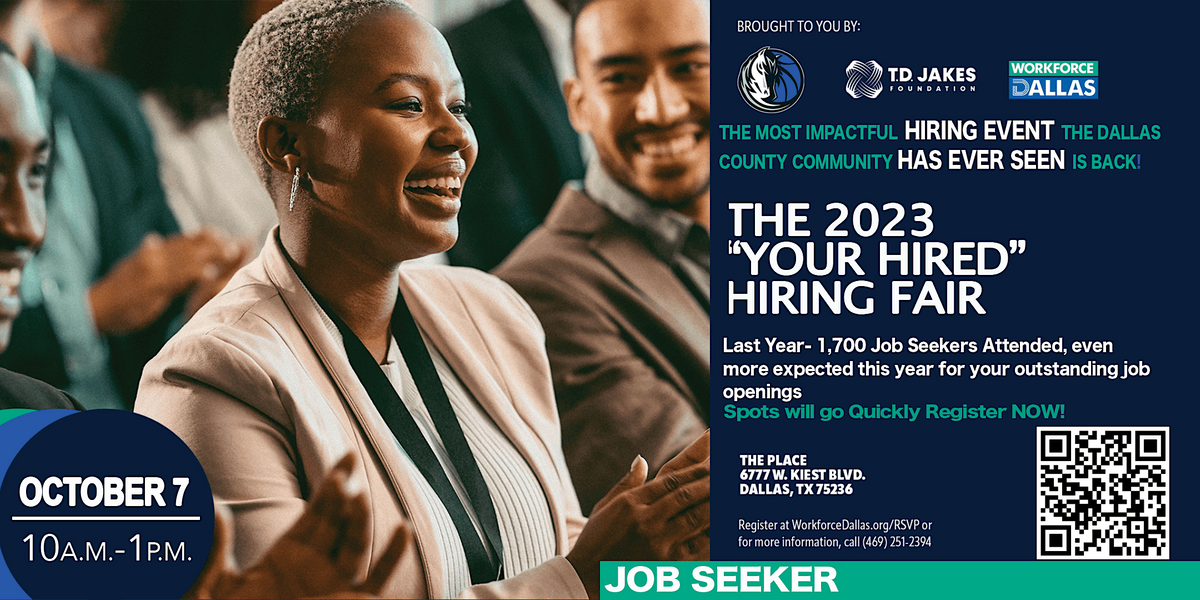 Workforce Dallas &T.D. Jakes Foundations Hiring Mixer for ALL JOB