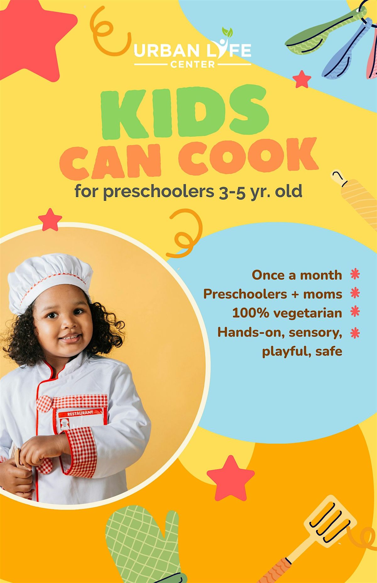 Kids Can Cook for Preschoolers (3-5 yr. old)
