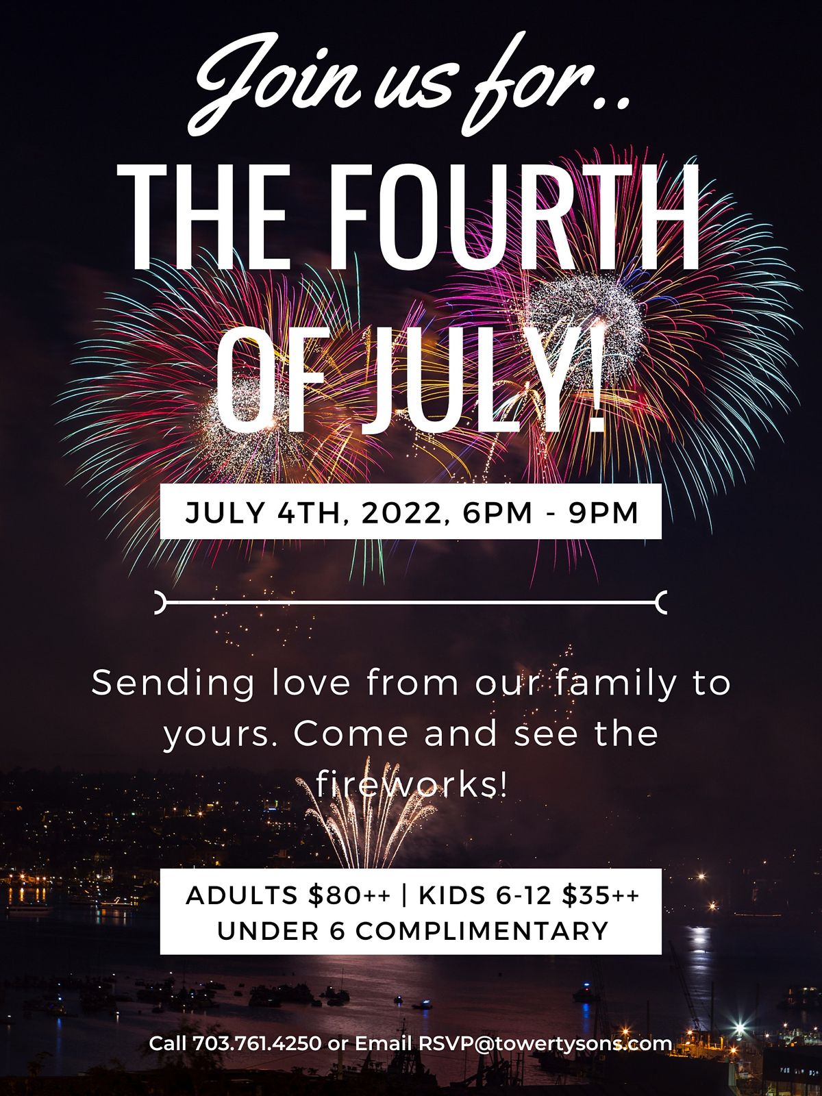 July 4th Celebration Tower Club Tysons Corner, Vienna, VA July 4