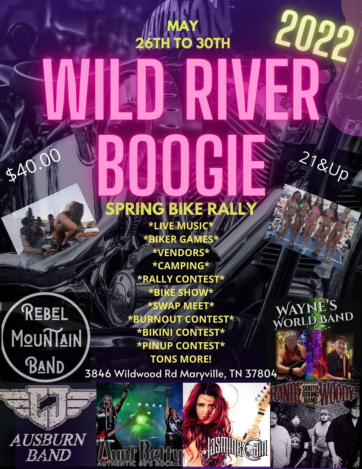 WILD RIVER BOOGIE SPRING BIKE RALLY 2022