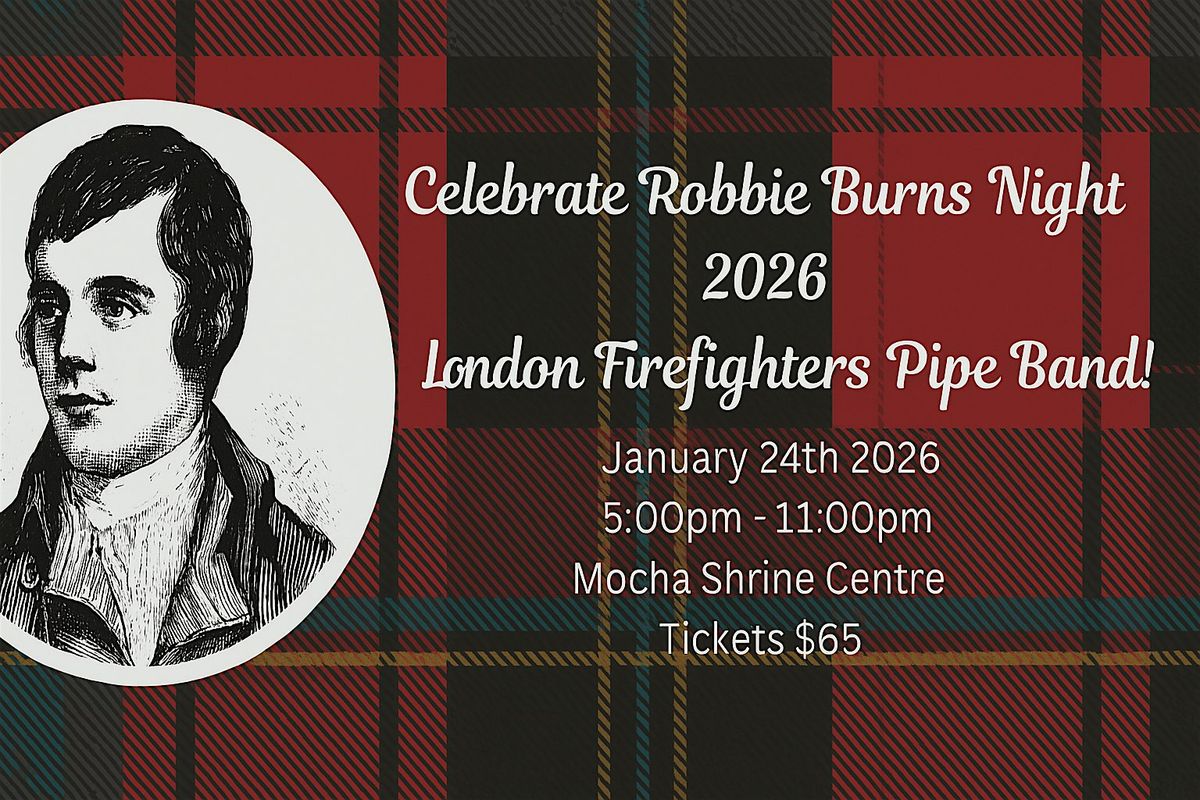 Robbie Burns Night with the London Firefighters Pipe Band