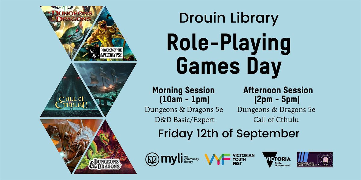 Role-Playing Games Day - Youth Fest 2024 @ Drouin Library at Drouin ...