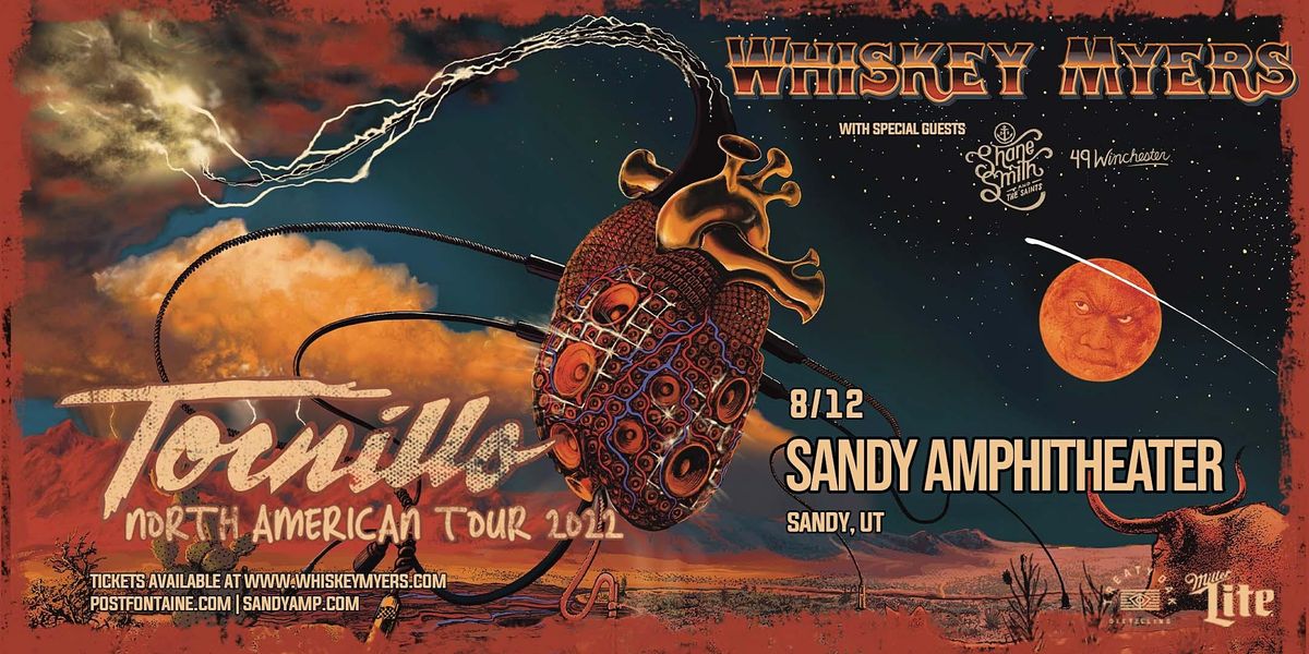 Sandy Amphitheater Schedule 2022 Whiskey Myers | Sandy Amphitheater | August 12, 2022