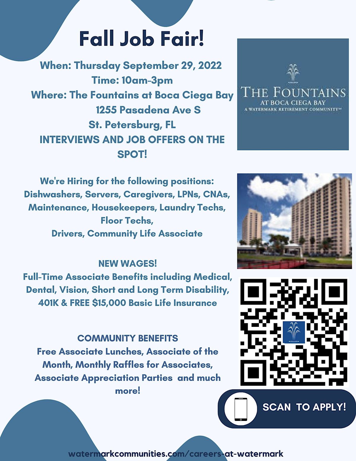 Fall Job Fair - The Fountains at Boca Ciega Bay