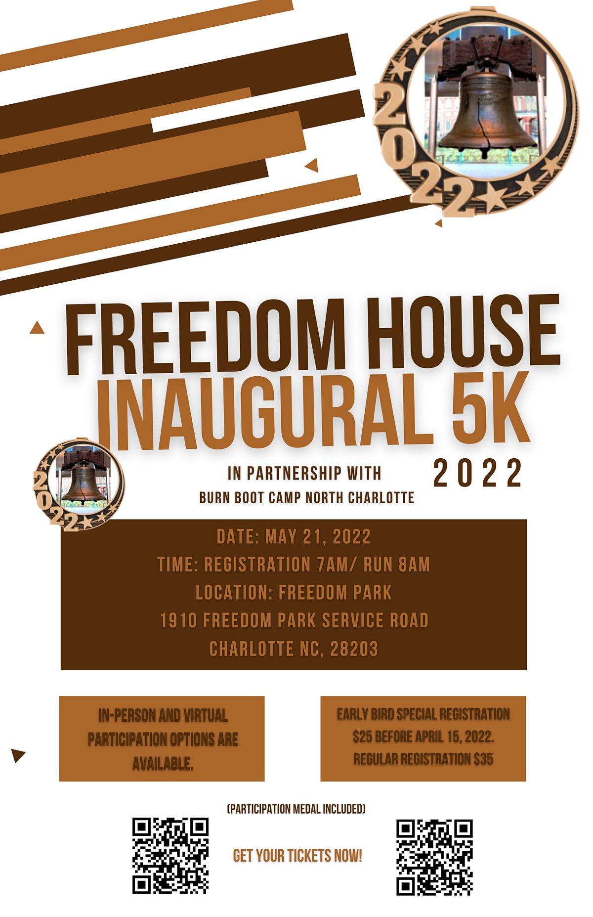 Freedom Park Schedule 2022 Freedom House Inaugural 5K | Freedom Park, Charlotte, Nc | May 21, 2022