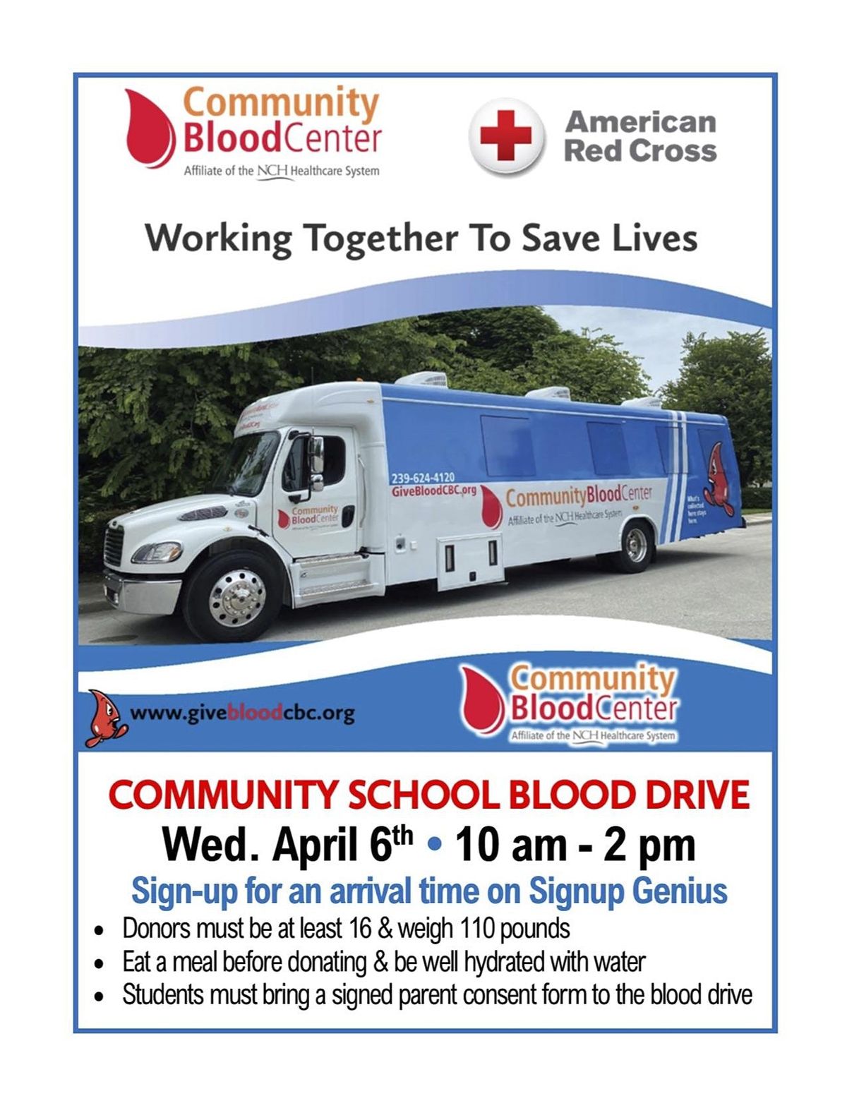 CSN Blood Drive Sponsored by NCH Blood Center and American Red Cross