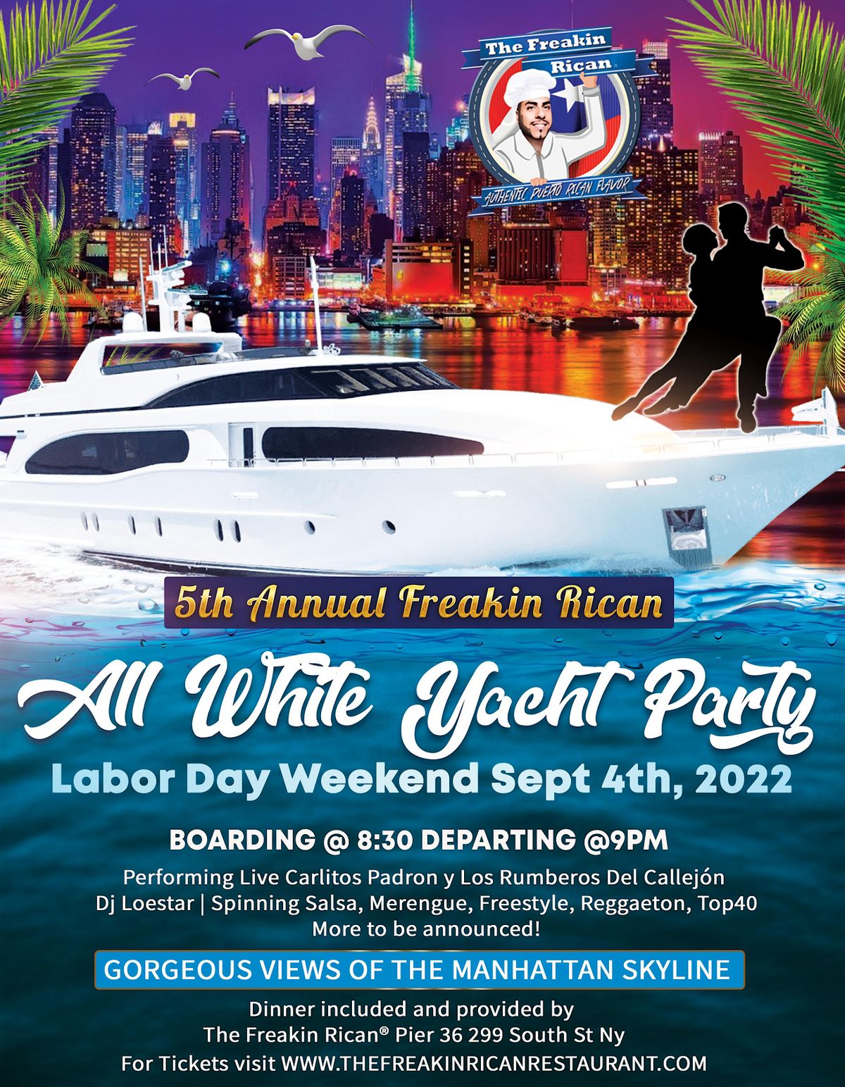 LABOR DAY WEEKEND PARTY CRUISE Pier 36 New York September 4 to
