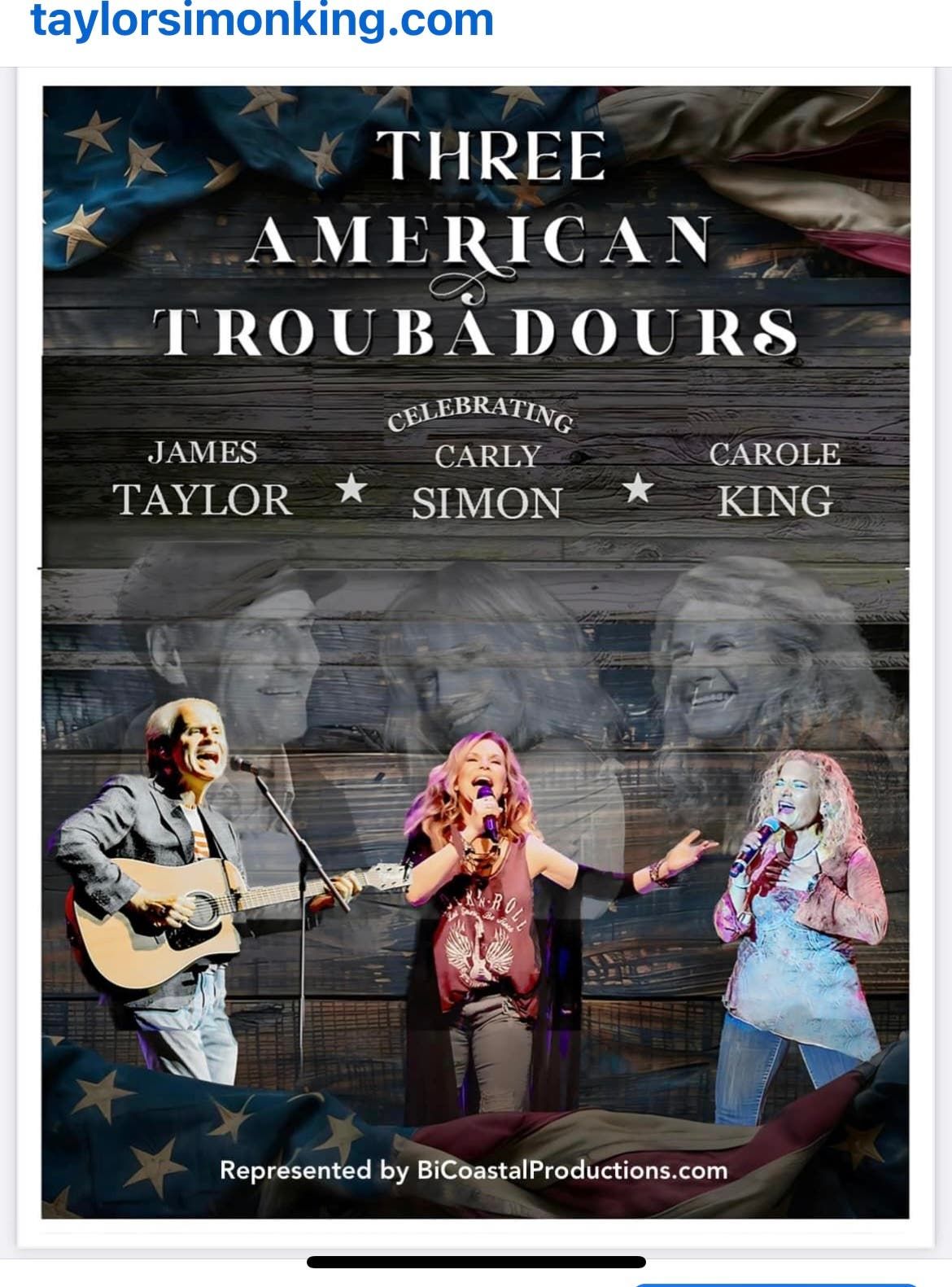 Three American Troubadours at Community Theatre at Mayo Performing Arts Center