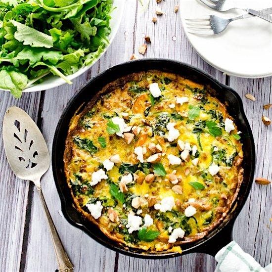 Make Brunch! Healthy Cinnamon Buns & Skillet Frittatas w\/optional yoga b4!