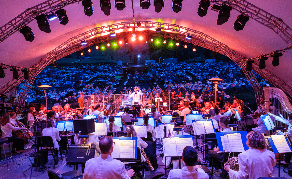 Deer Valley Music Festival - Stravinskys Firebird Suite and String Trio Time for Three at Snow Park Outdoor Amphitheater