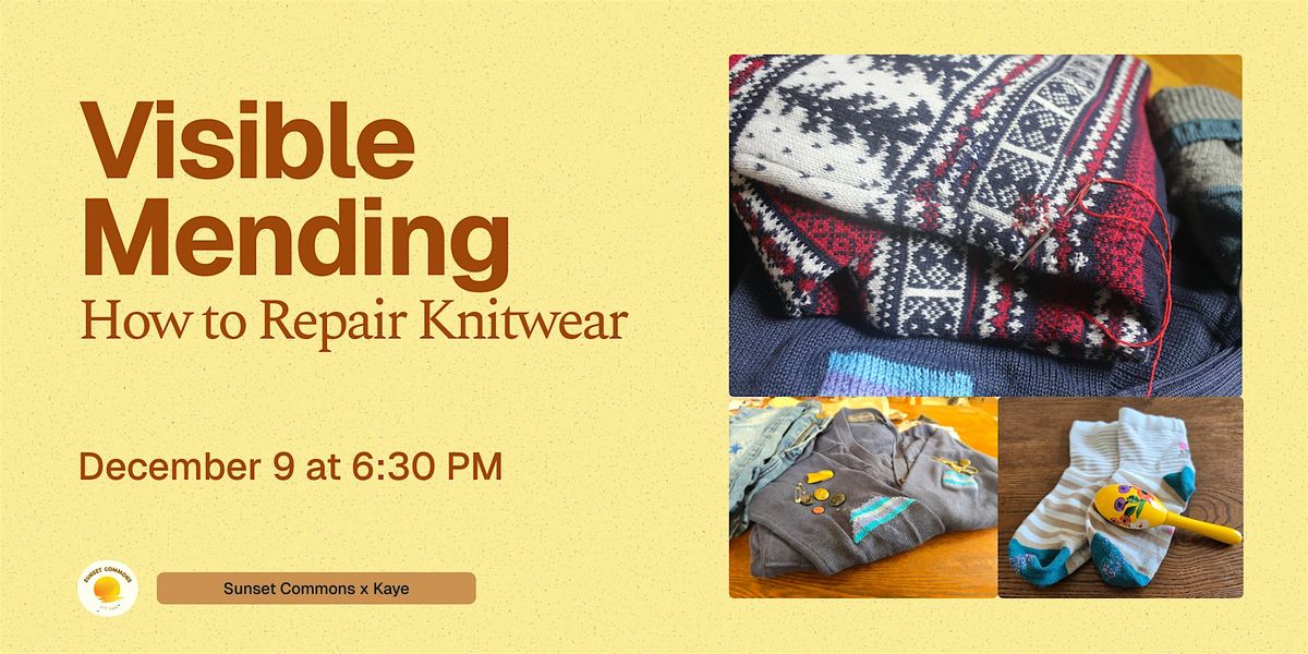 Visible Mending: How to Repair Knitwear