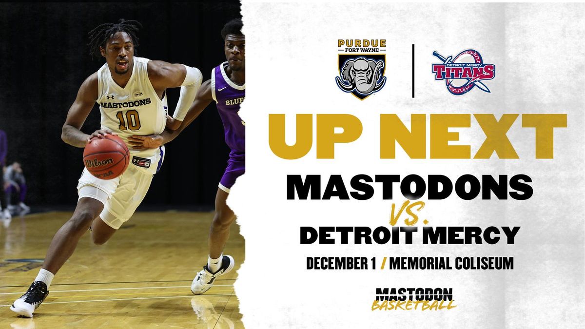 Purdue Fort Wayne Mastodons at Detroit Mercy Titans Womens Basketball