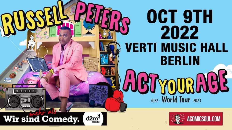 RUSSELL PETERS: ACT YOUR AGE WORLD TOUR BERLIN