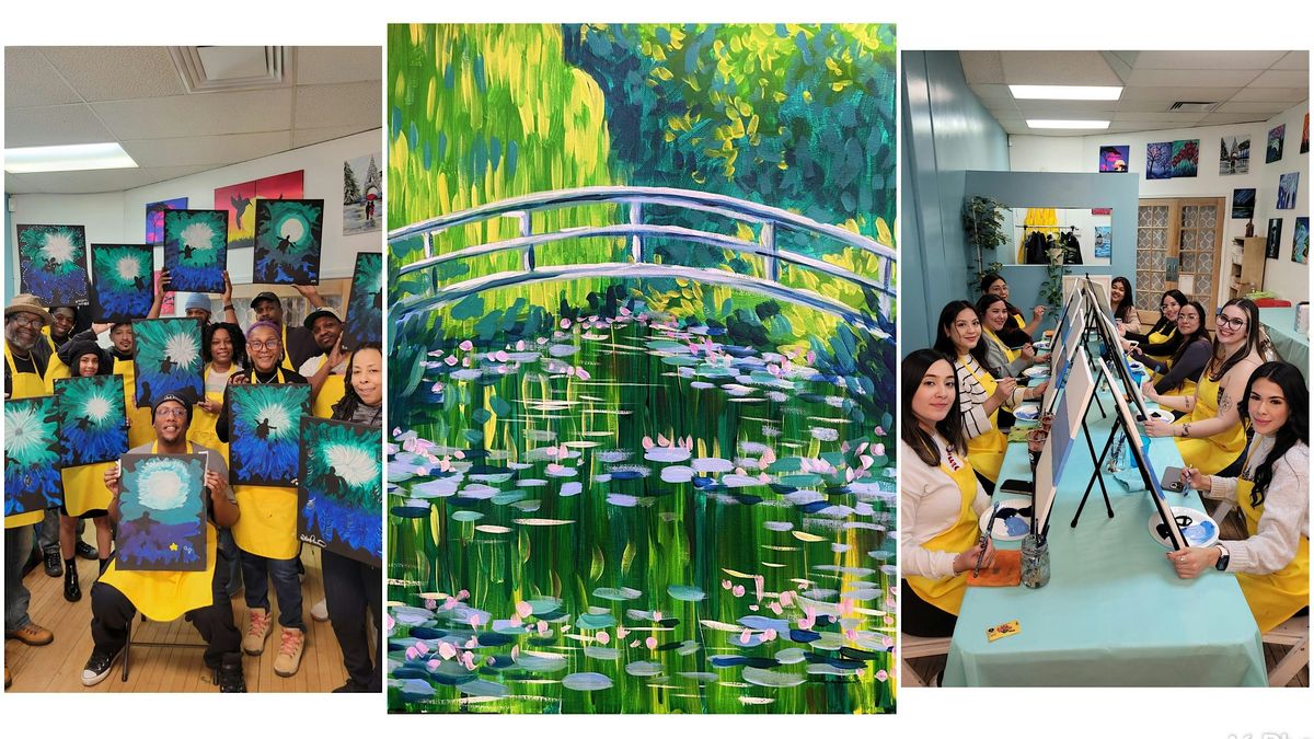 BYOB Sip & Paint Class \u201cMonet's Water Lilies\u201d