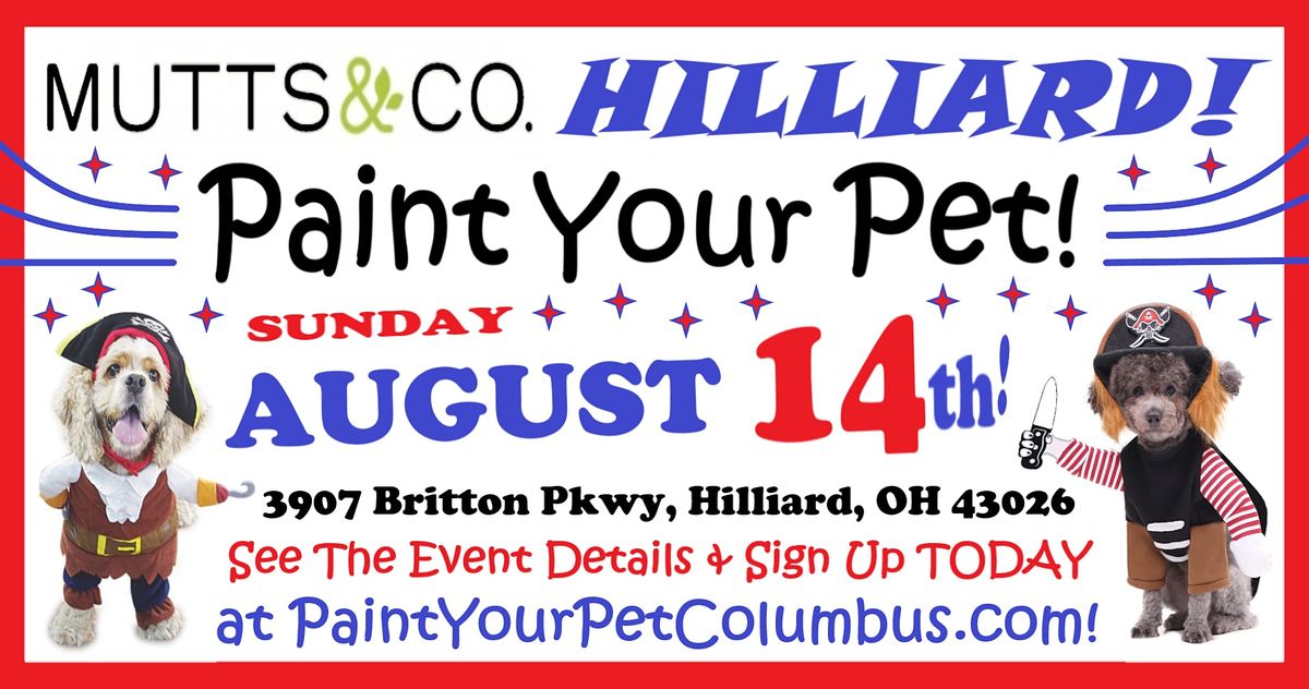 Paint Your Pet at Mutts & Co. Hilliard!