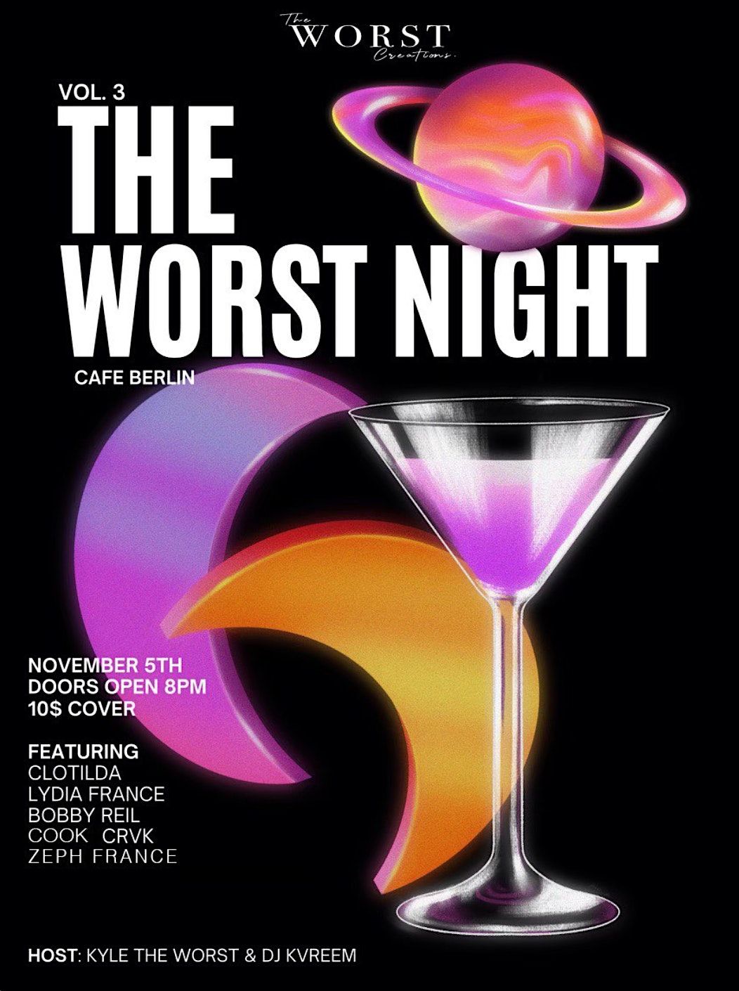 The Worst Night: Volume III @ Cafe Berlin