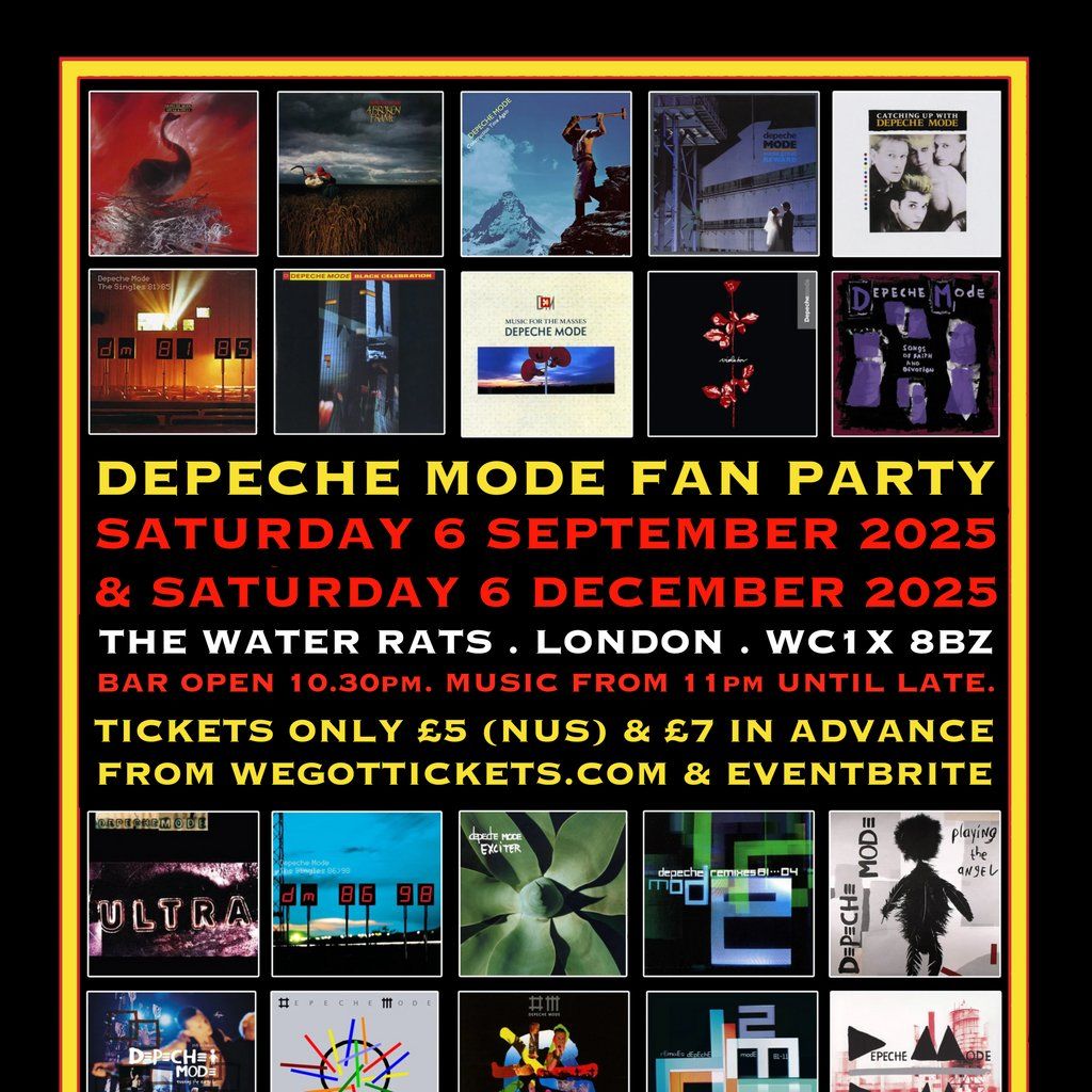 Depeche Mode \/ Mute Records Fan Party @ The Water Rats, London