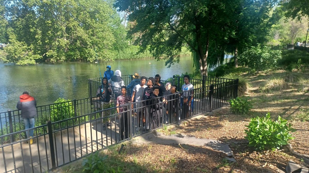 Hooked on Fishing Not on Violence Fishing Clinic.