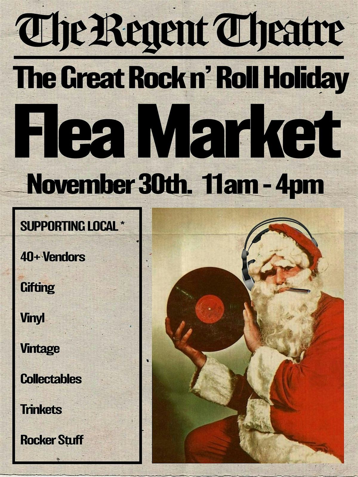The Great Rock n' Roll Holiday Flea Market