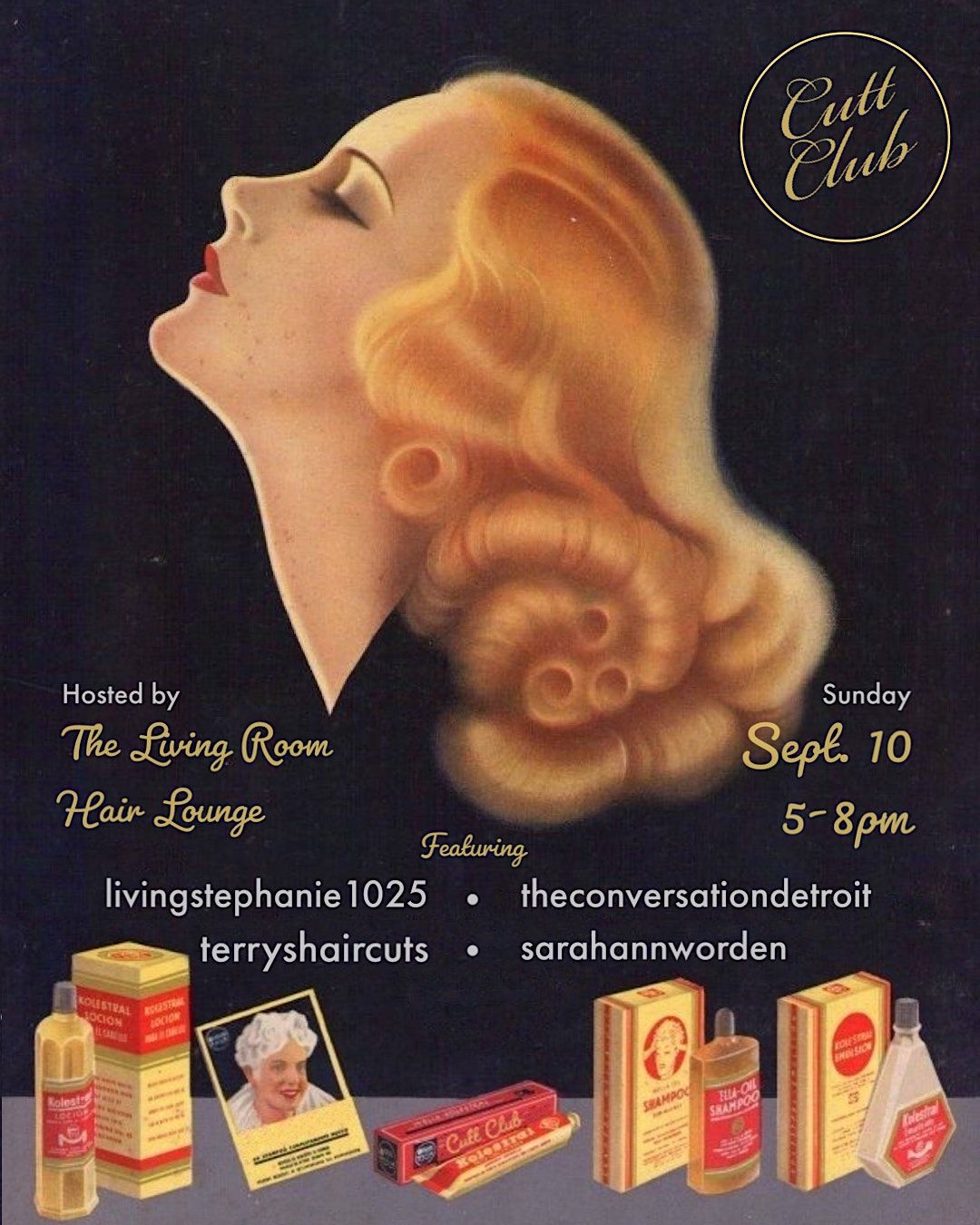 Cutt Club The Living Room Hair Lounge, Ferndale, MI September 10, 2023