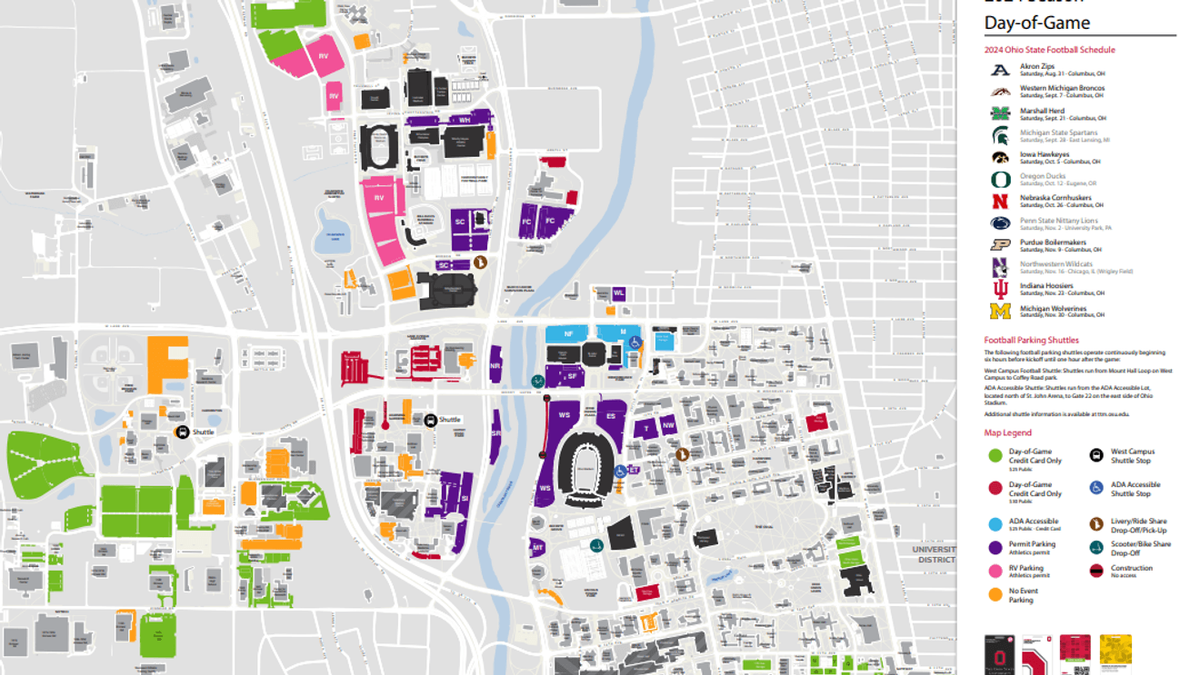 Parking Akron Zips at Nebraska Cornhuskers Football