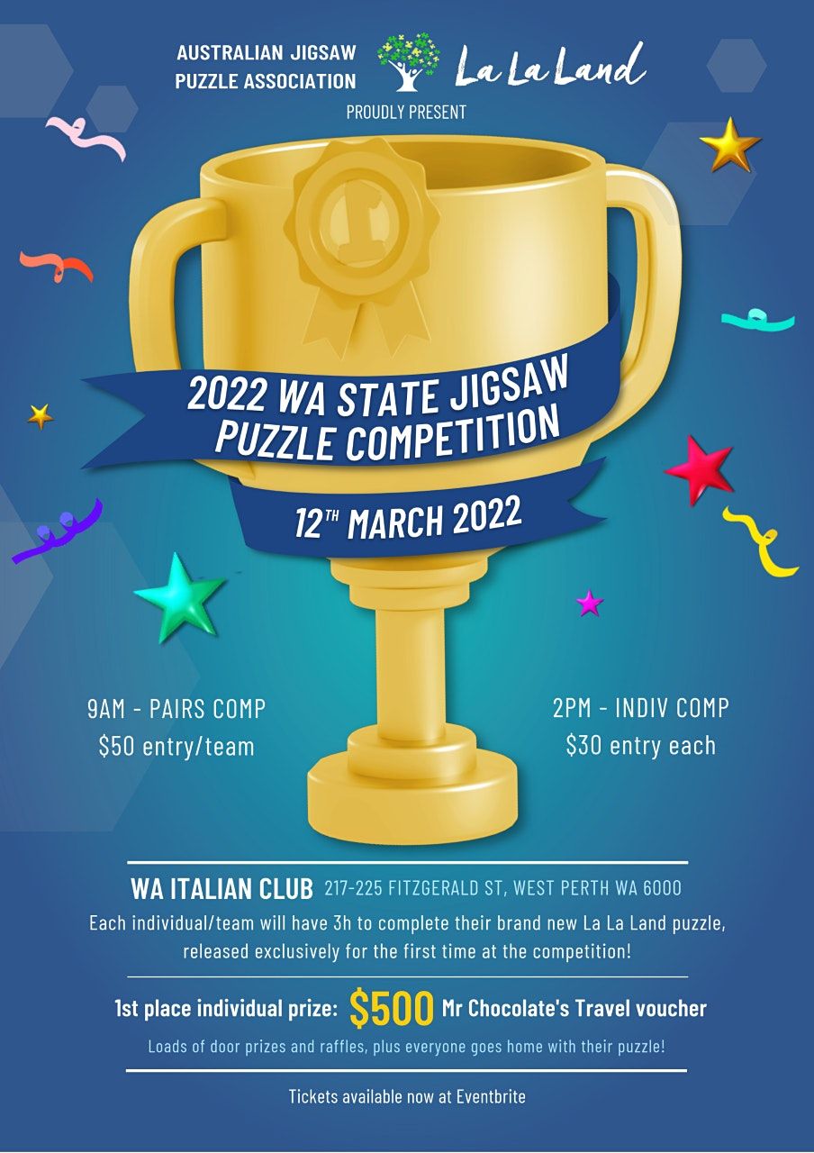 WA State Jigsaw Puzzle Competition 2022 WA Italian Club, Perth, WA