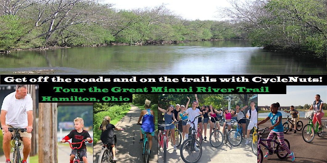 Hamilton, Ohio - Great Miami River Trail Smart-guided Selfie Cycle Tour