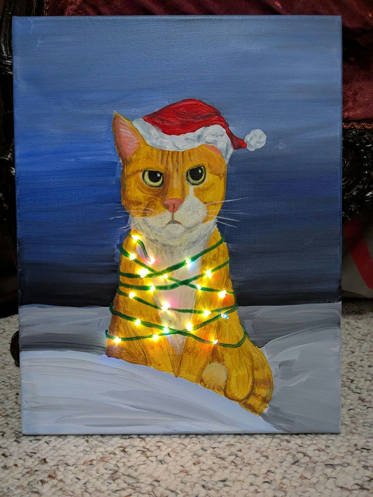 Holiday Lighted Painting with Tiffany Katen