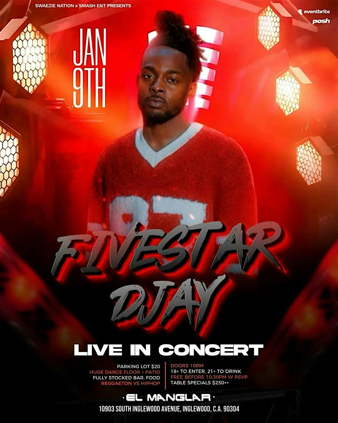 Friday in So-Cal with FiveStarDjay Live HipHop vs Reggaeton