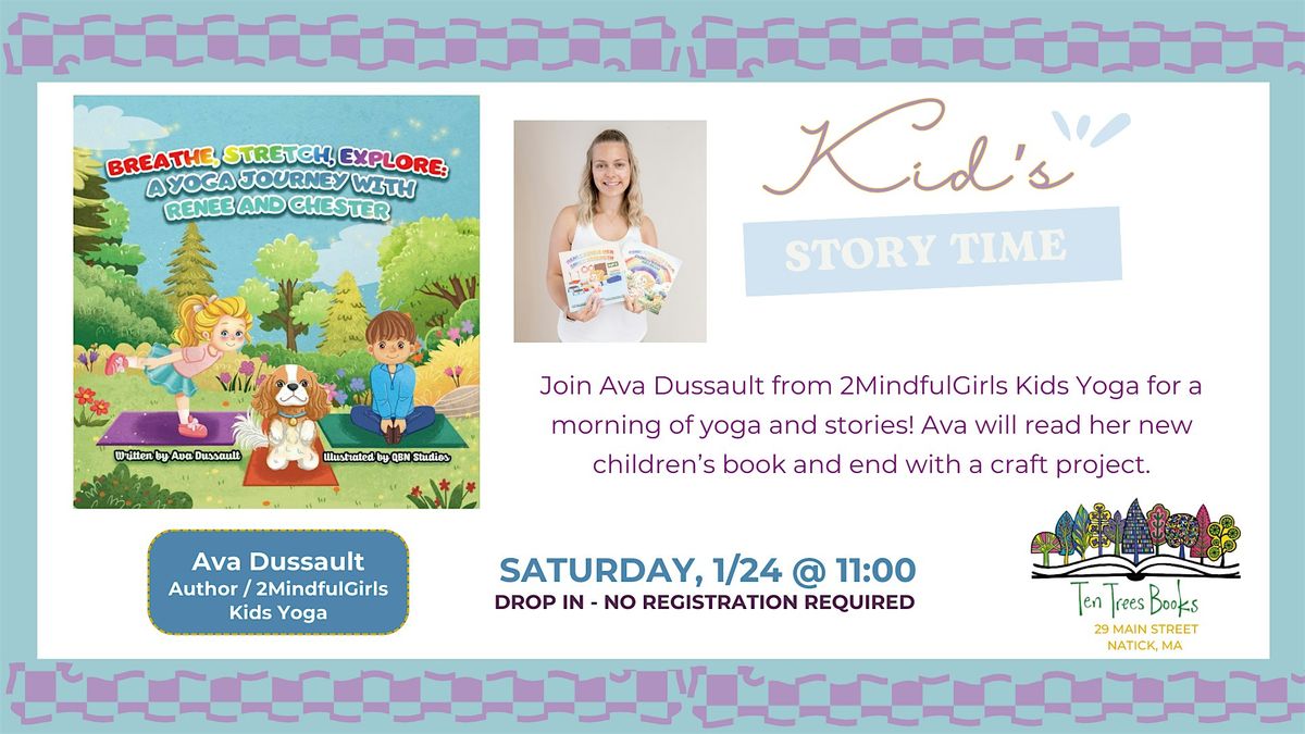 Yoga, Stories & Craft with with Ava Dussault from 2MindfulGirls Kids Yoga