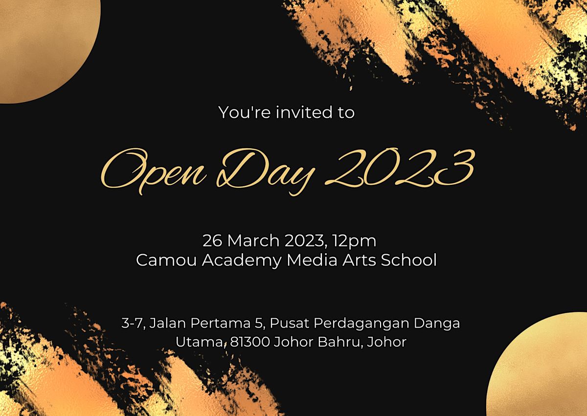 Open Day 2023 | Camou Academy, Johor Bahru, Johor, Malaysia, JH | March