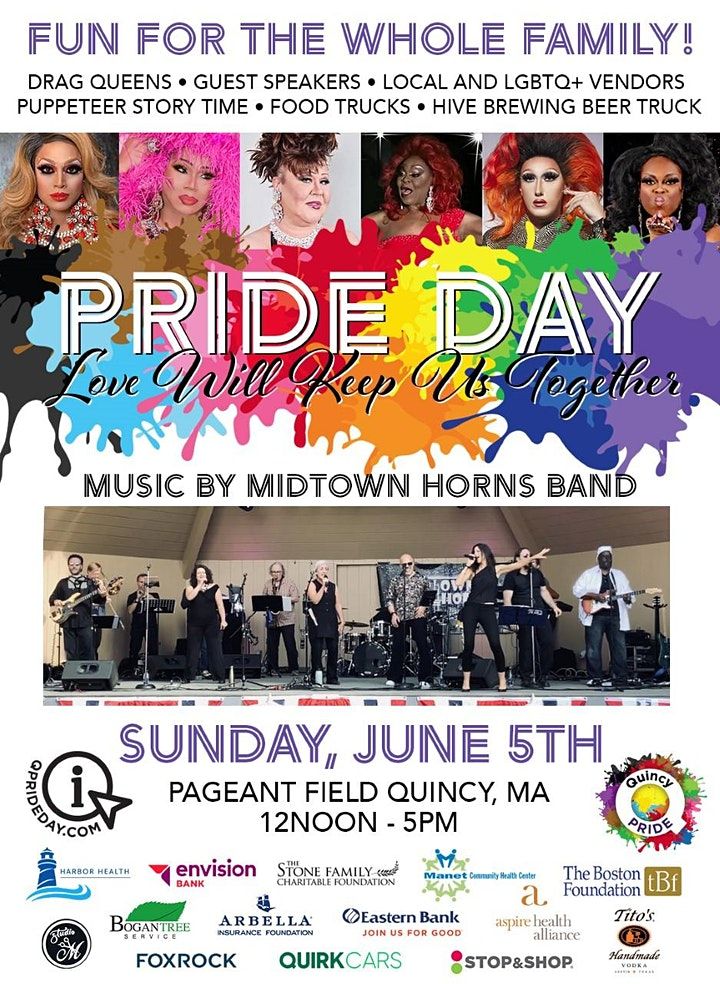 Quincy Pride Festival 2022 Pageant Field, Quincy, MA June 5, 2022