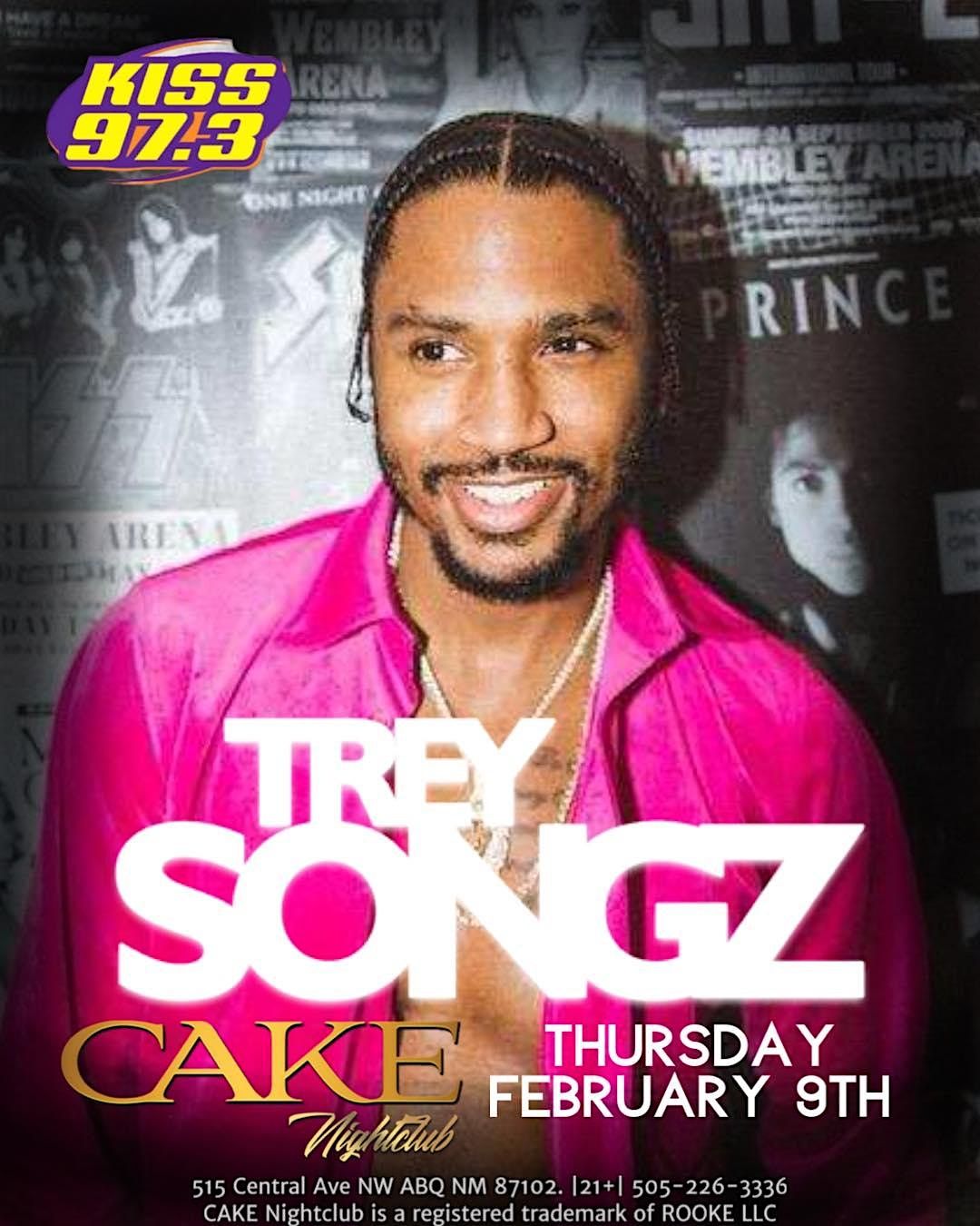 TREY SONGZ @ Cake Nightclub | 515 Central Ave NW, Albuquerque, NM ...