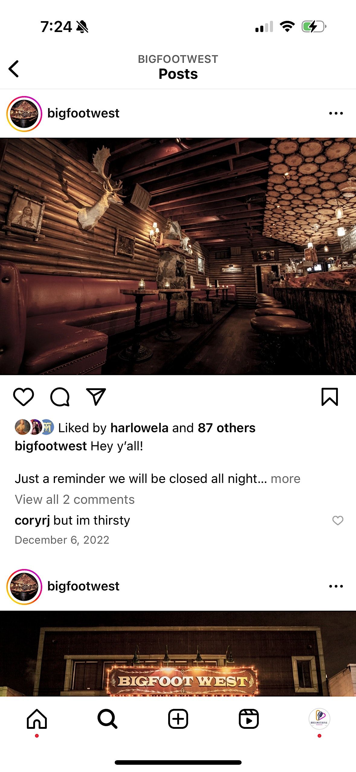 Karaoke Mondays at Bigfoot West