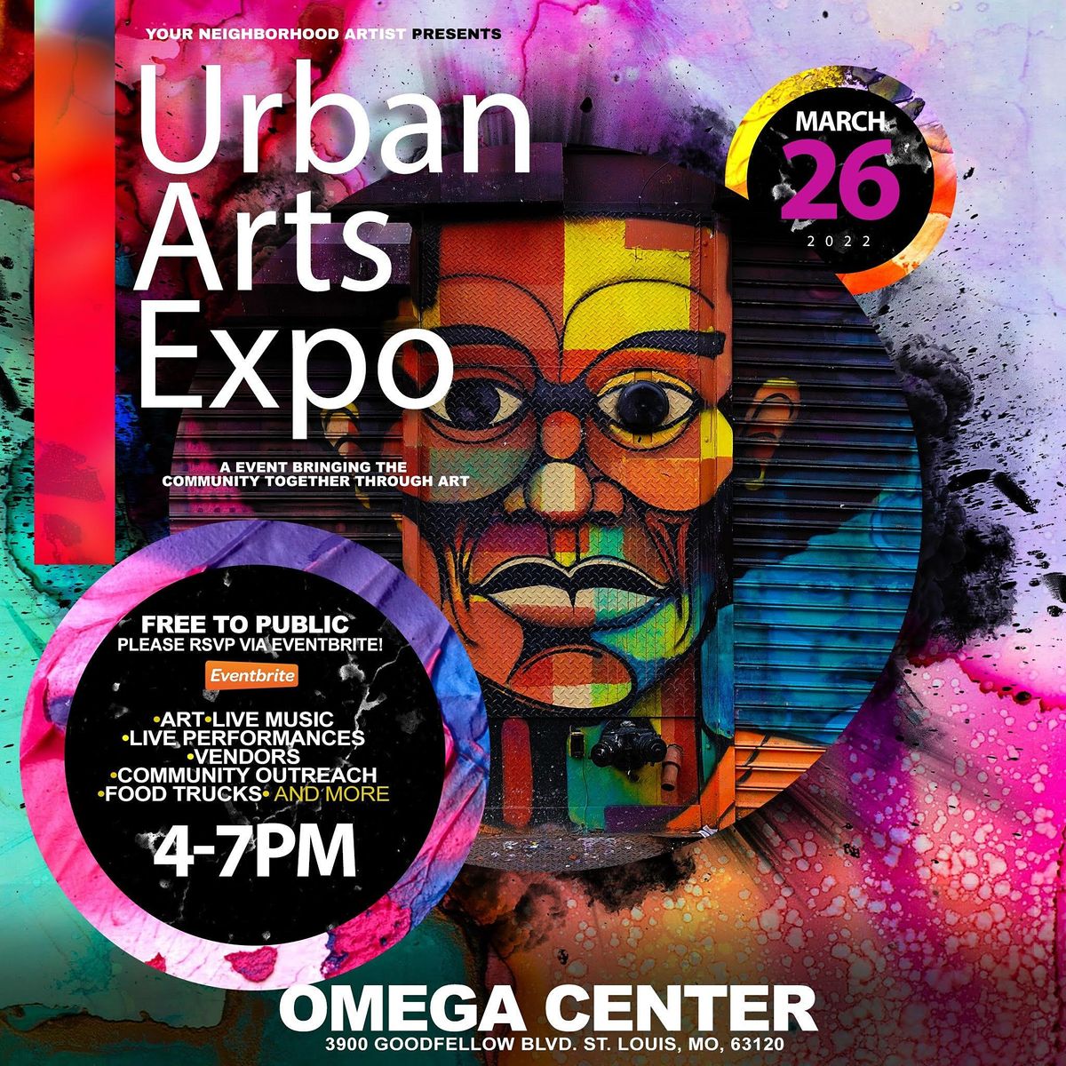 Food Trucks St Louis Schedule 2022 Urban Arts Expo | Omega Center, St. Louis, Mo | March 26, 2022