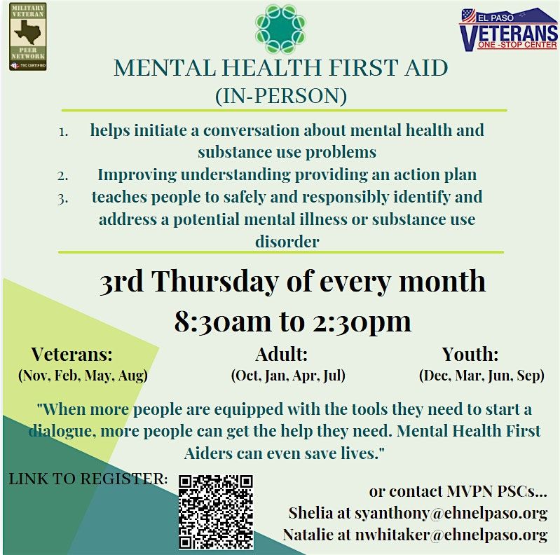 MVPN: Mental Health First Aid (MHFA)