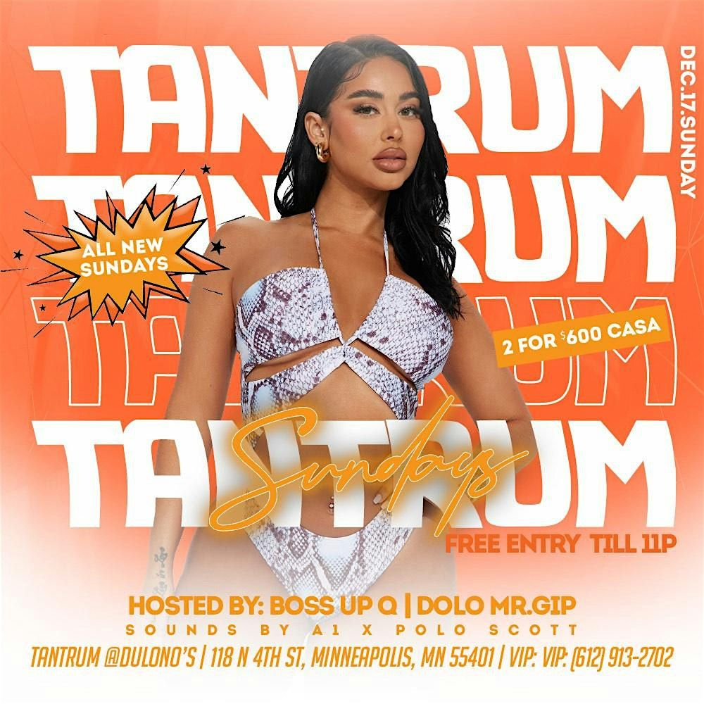 Tantrum Sundays Hip-Hop Party