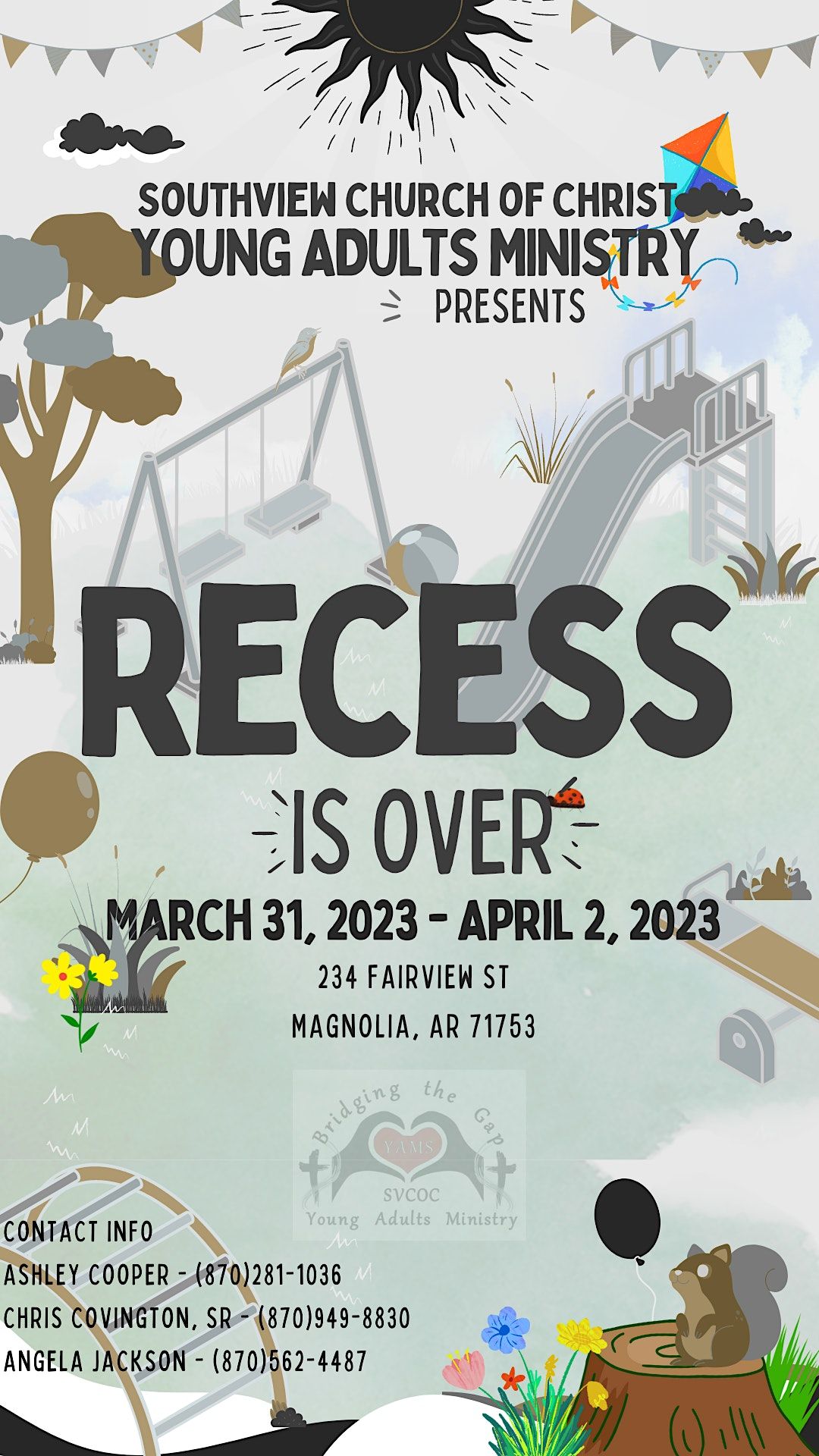 2023 SVCOC Young Adults Conference Recess is Over Southview Church