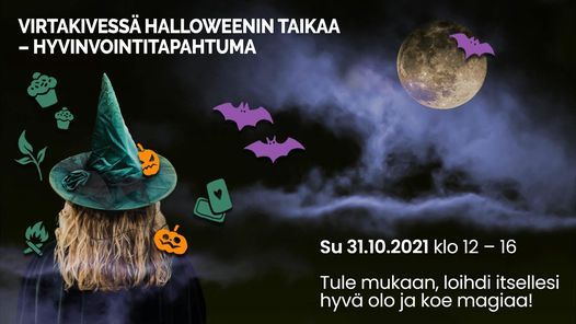 Halloweenin taikaa -hyvinvointitapahtuma | Virtakiven Sauna - Kahvila,  Loviisa, ES | October 31, 2021