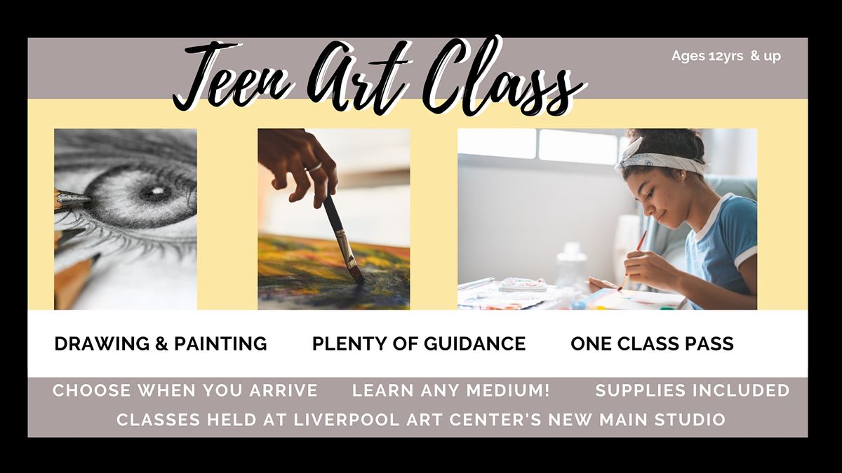 Private Art Lesson for Teens (inPerson) Liverpool Art Center July