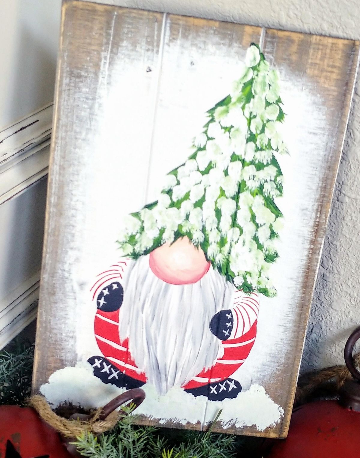 Wooden Smiggles Gnome with Sign - Craft Dealz