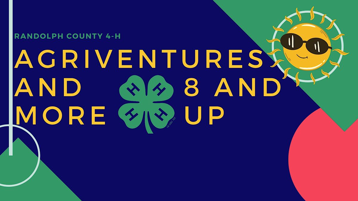 Randolph County 4H Agriventures Ages 8 and Up N.C. Cooperative