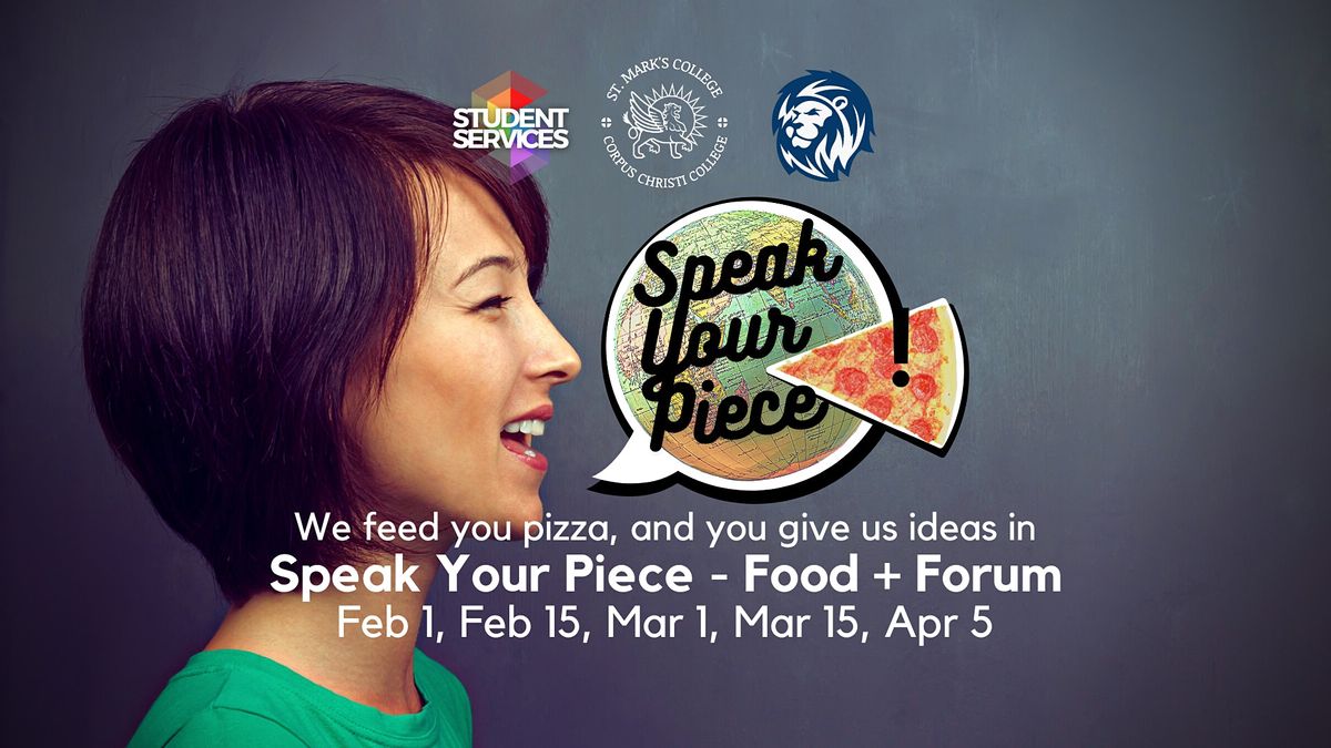 Speak Your Piece - Food + Forum