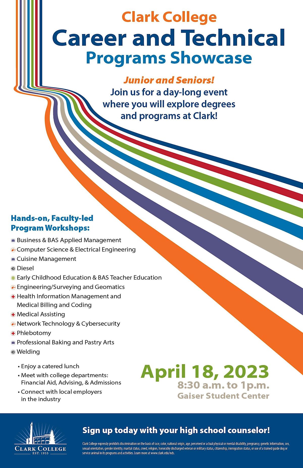 Clark College CTE Showcase 2023 Clark College Gaiser Hall Student